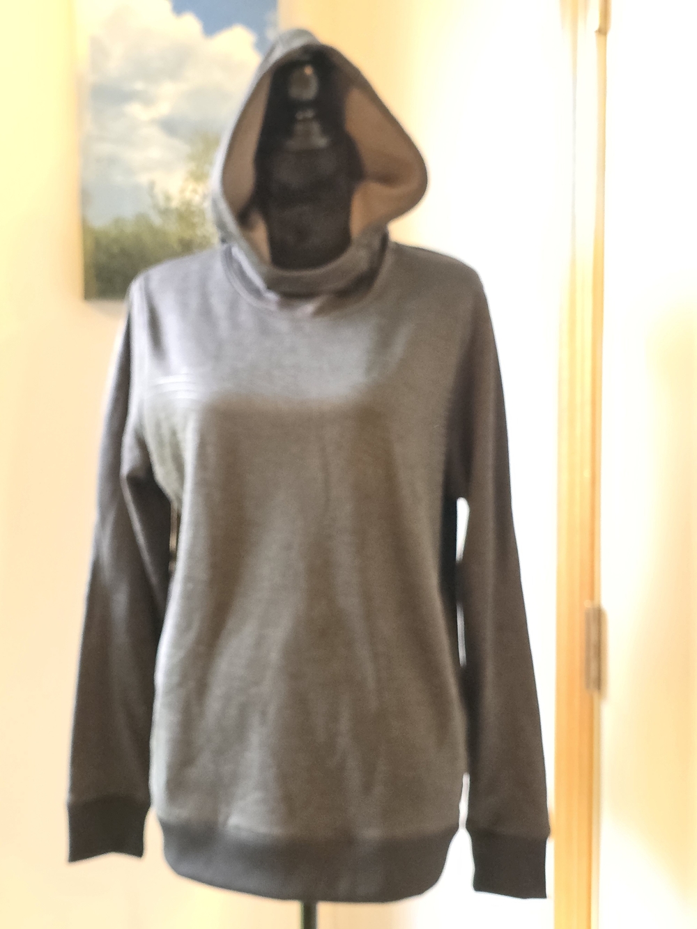 Women's Large Dark gray Under Armour ColdGear fleece pullover hoodie